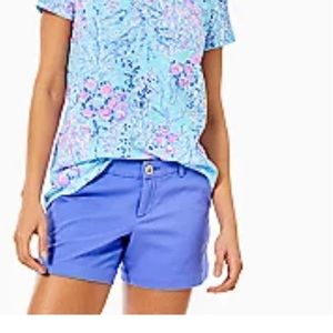 Lilly Pulitzer Callahan Stretch Short Aurora Purple Size 8